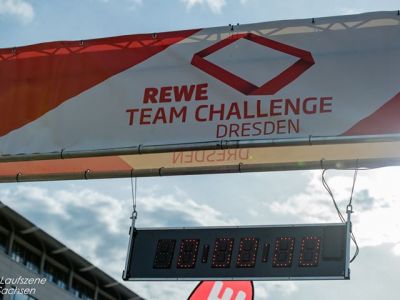 Team der Bergsicherung Freital beim Rewe Team Challenge 2019
