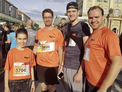 Team der Bergsicherung Freital beim Rewe Team Challenge 2019