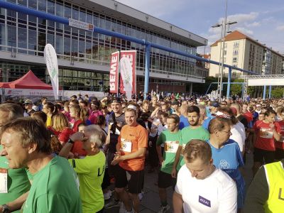 Team der Bergsicherung Freital beim Rewe Team Challenge 2019